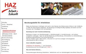 HAZ berät bei allen Fragen rund um ALG II (Screenshot: RuhrkanalNEWS)