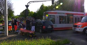 Unfall am Reschop Carré (Foto: RuhrkanalNEWS)